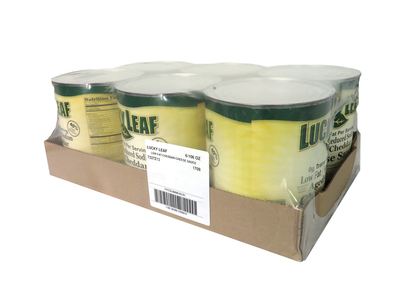 Lucky Leaf Low Fatreduced Sodium Aged Cheddar Cheese Sauce Tffphof Cans 106 Ounce Size - 6 Per Case.