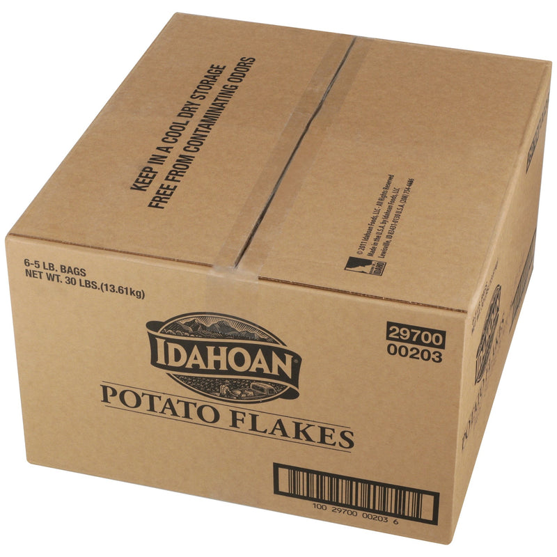 Idahoan® Flakes Unseasoned Potatoes Bag 5 Pound Each - 6 Per Case.