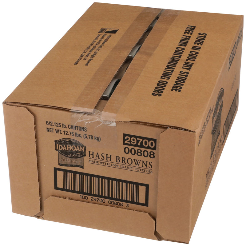 Idahoan® Shreds Fresh Cut Hash Browns Withseasoning Ctns 2.125 Pound Each - 6 Per Case.