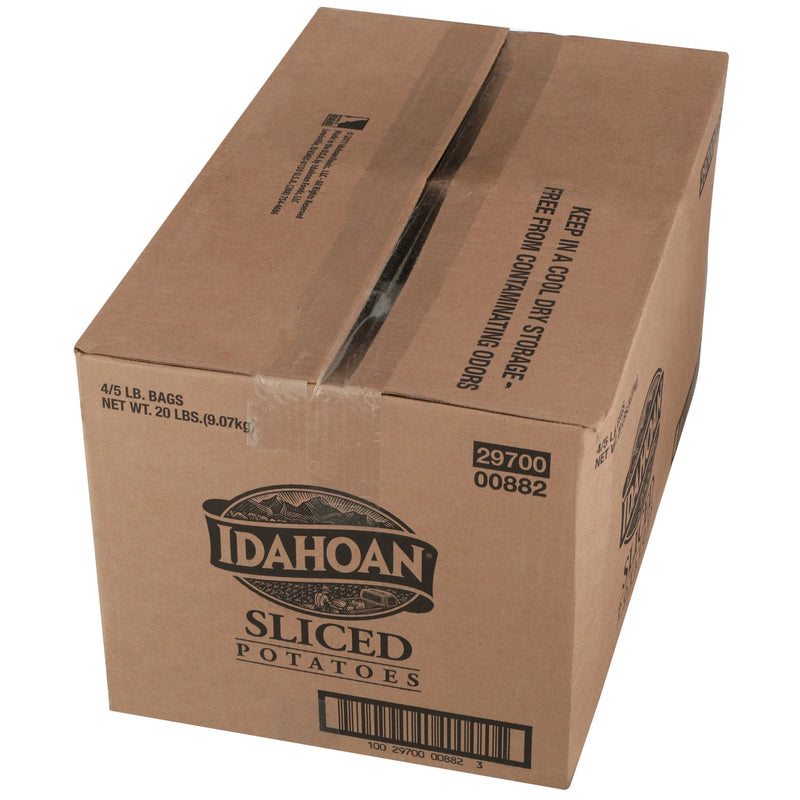 Idahoan® Slices Unseasoned Potatoes Bags 5 Pound Each - 4 Per Case.