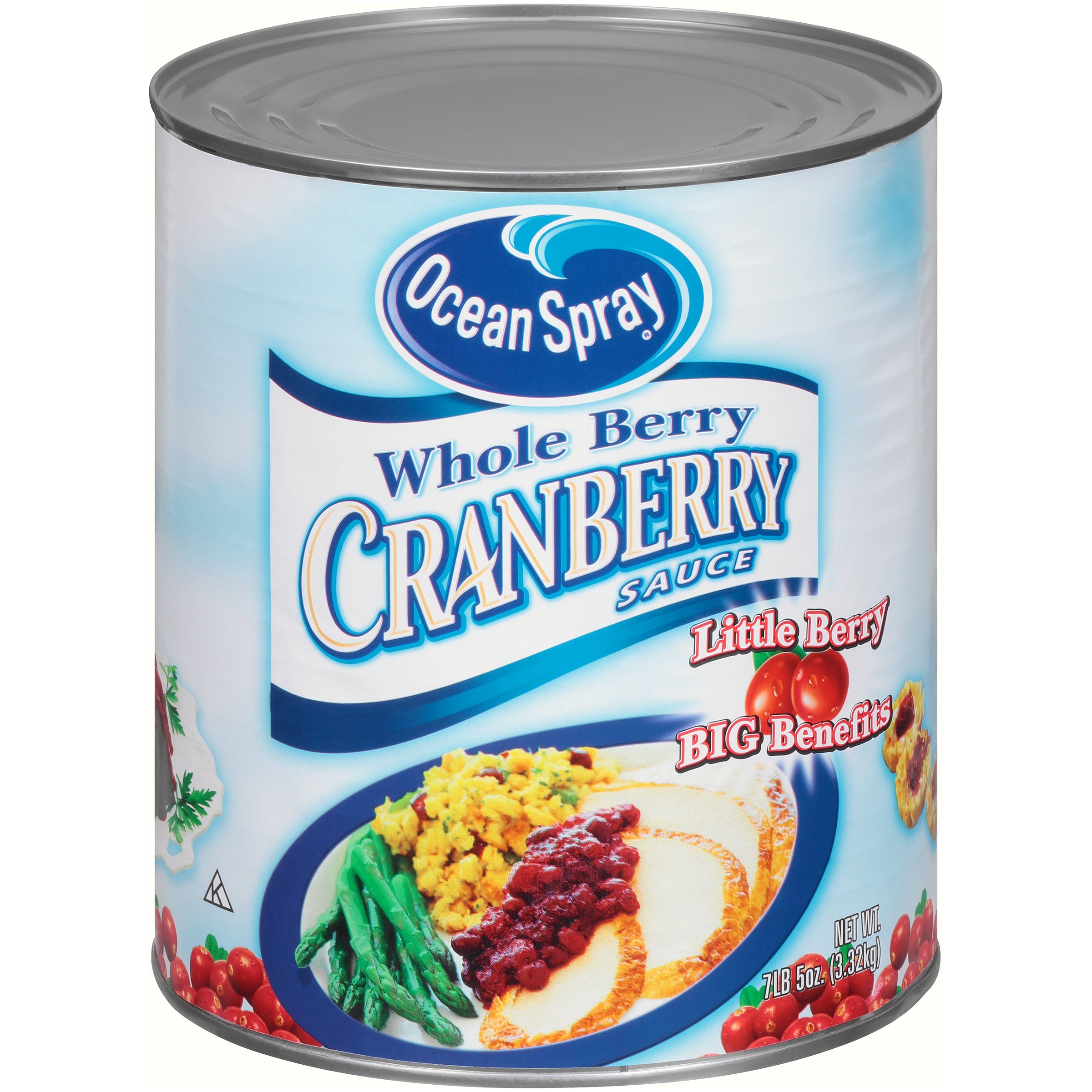 Whole Cranberry Sauce Can 117 Ounce Size - 6 Per Case.