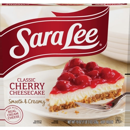 Sara Lee Cheesecake Cherry Thaw N Serve 19 Ounce Size - 12 Per Case.