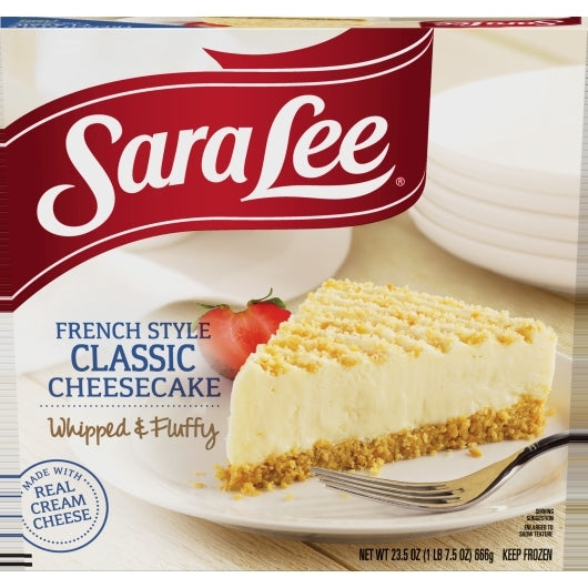 Sara Lee Frozen Cream Cheesecake 23.5 Ounce Size - 8 Per Case.