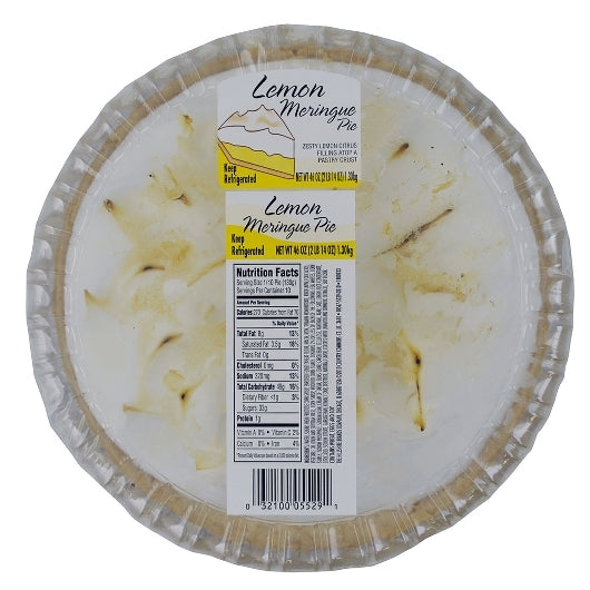 Chef Pierre 10" Gourmet Lemon Meringue Pie 46 Ounce Size - 4 Per Case.