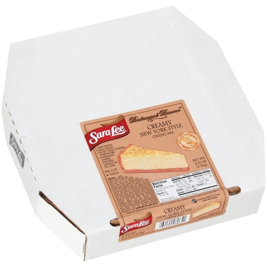 Sara Lee Restaurant Reserve New York Style 10" Creamy Cheesecake 4.437 Pound Each - 4 Per Case.