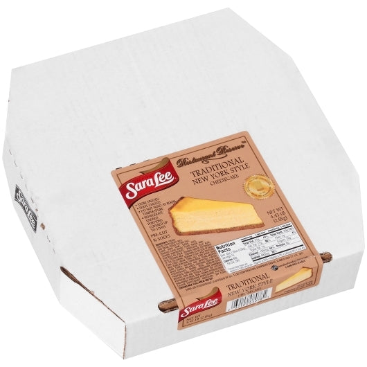 Sara Lee Restaurant Reserve New York Style 10" Traditional Cheesecake 4.437 Pound Each - 4 Per Case.