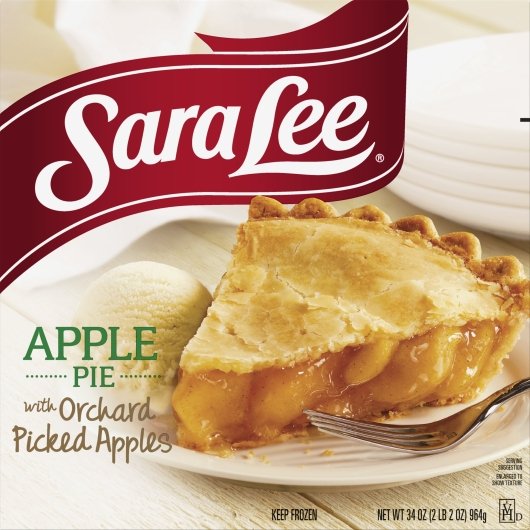 Sara Lee Apple Pie 9inch 34 Ounce Size - 6 Per Case.