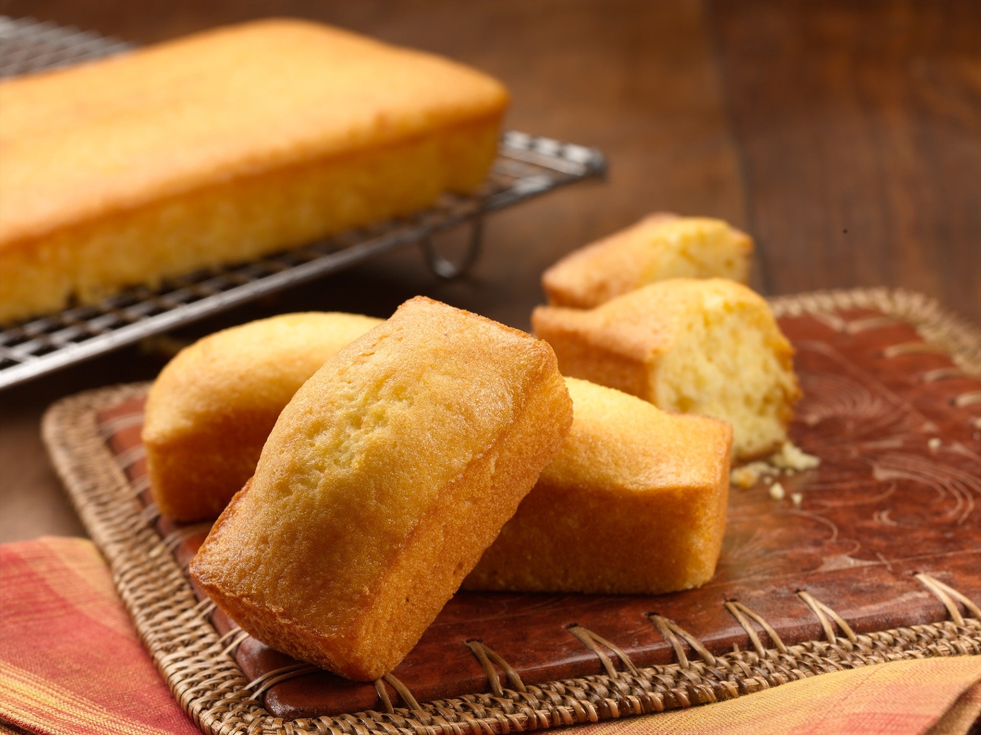Cornbread Loaves 15 Pound Each - 1 Per Case.