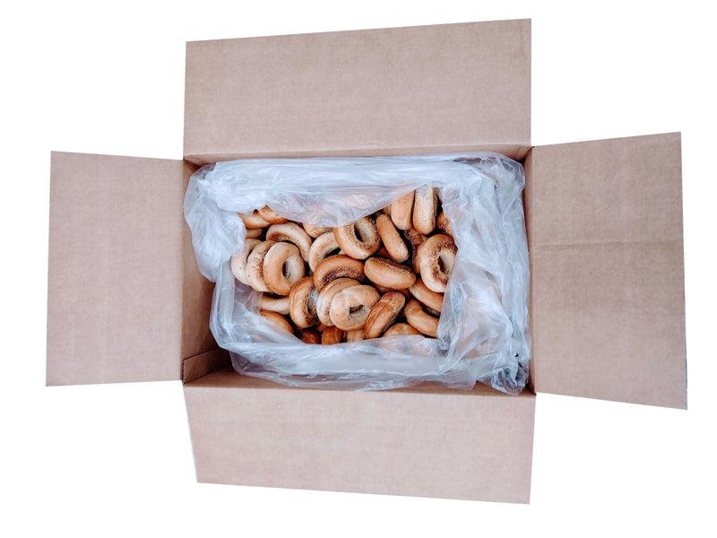 Honey Wheat Fully Sliced Bagels 10.5 Pound Each - 1 Per Case.