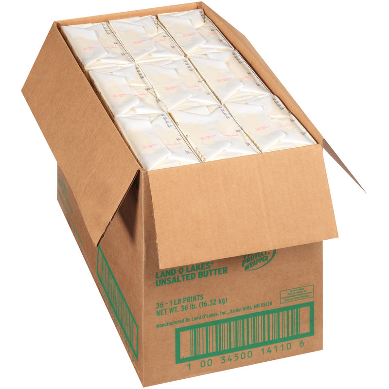 Land-O-Lakes® Unsalted Butter 1 Pound Each - 36 Per Case.