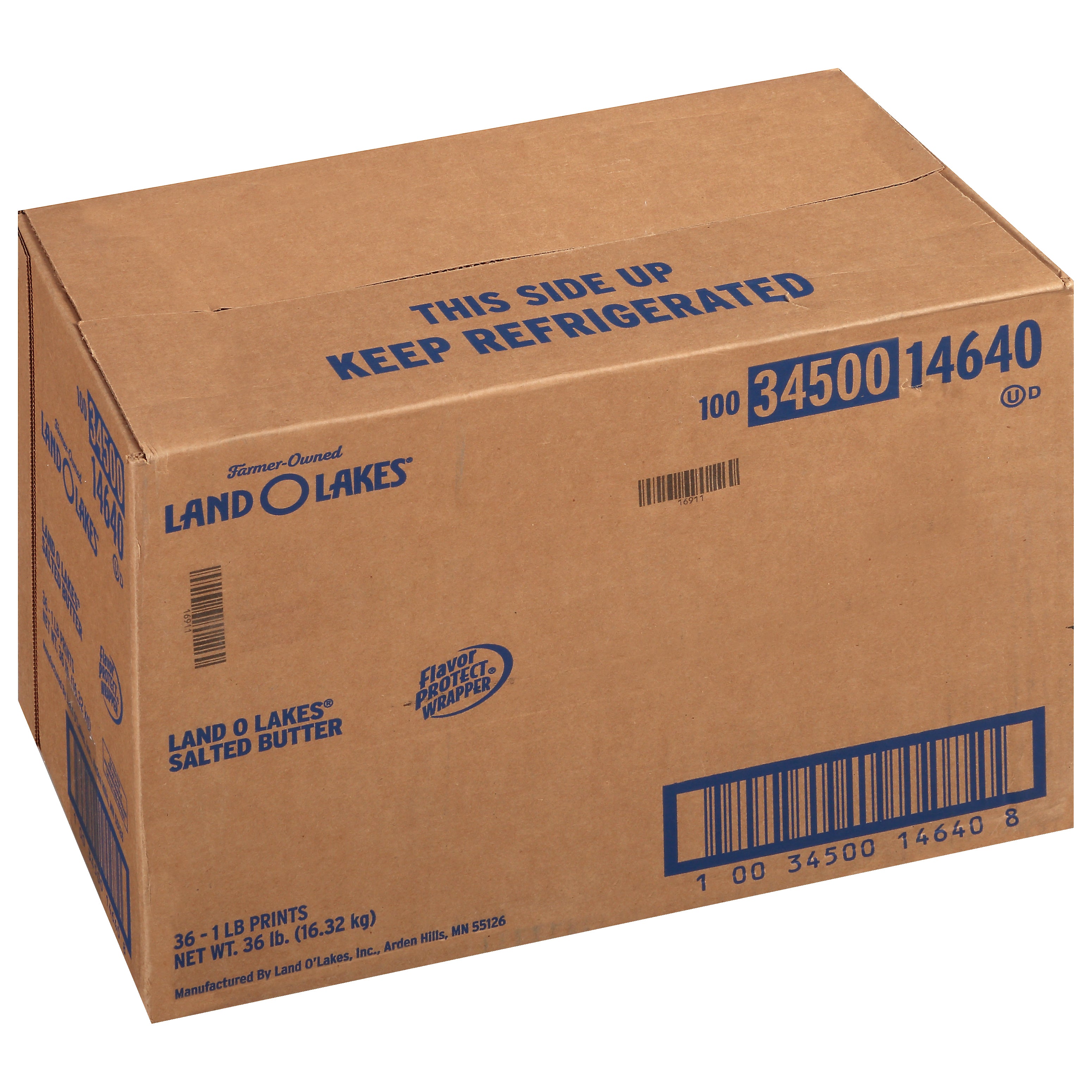 Land-O-Lakes® Salted Butter 1 Pound Each - 36 Per Case.