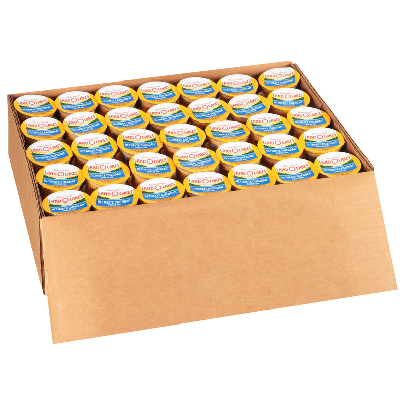 Land-O-Lakes® Ultimate Cheddar Cheese Dip Cups 3 Ounce Size - 140 Per Case.