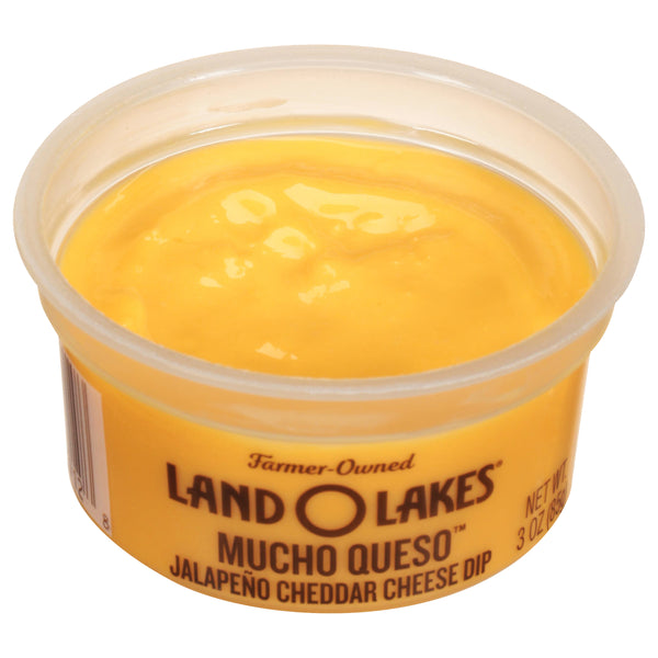 Land-O-Lakes® Mucho Queso™ Jalapeno Cheese Dip Cups 3 Ounce Size - 140 Per Case.