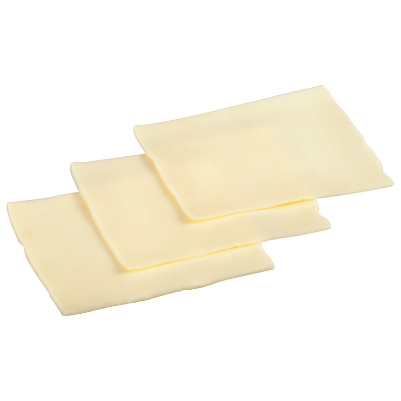 Hilldale® Process American Cheese Product Vertical Slice White 5 Pound Each - 6 Per Case.