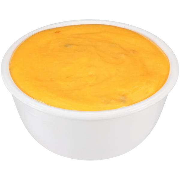 Land-O-Lakes® Queso Bravo® Cheese Dip With Jalapeno And Red Peppers Yellow 5 Pound Each - 6 Per Case.