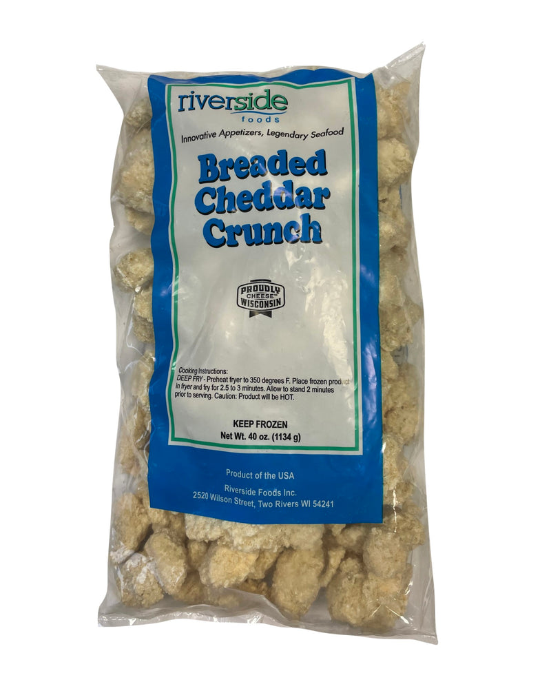 Breaded Cheddar Crunch 2.5 Pound Each - 4 Per Case.