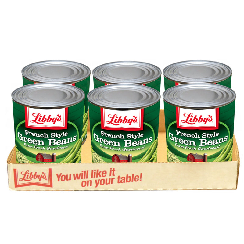 Libby French Style Green Bean 101 Ounce Size - 6 Per Case.