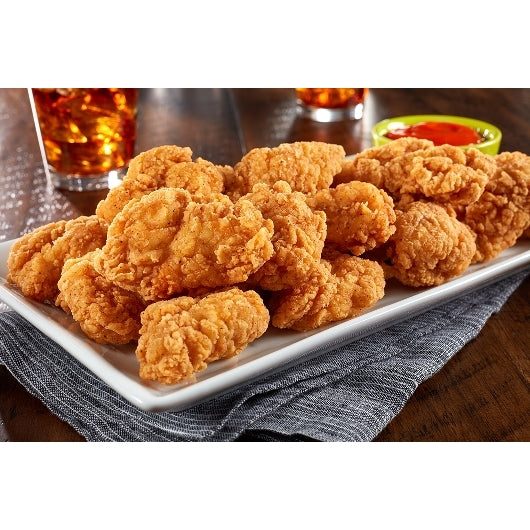 Wayne Farms Ready To Cook Colossal Bites Breaded Chicken Breast Chunks 1 Ounce, 5 Pound Each - 2 Per Case.