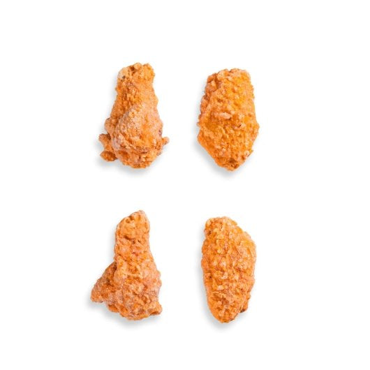 Wayne Farms Crispy Fliers Dusted Spicy Chicken Wings 5 Pound Each - 3 Per Case.