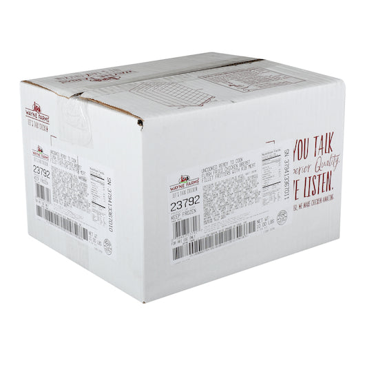 Wayne Farms Par-Fried Frozen Buttermilk Chicken Breast Filets 6 Ounce, 5 Pound Each - 2 Per Case.