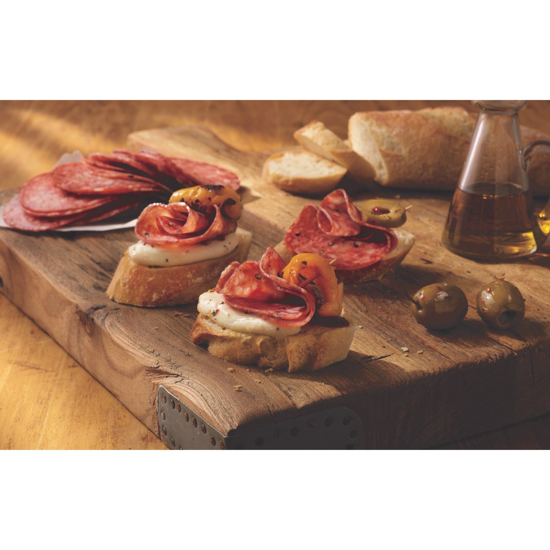 Genoa Salami Presliced Margherita Sandwich Solution 32 Ounce Size - 8 Per Case.