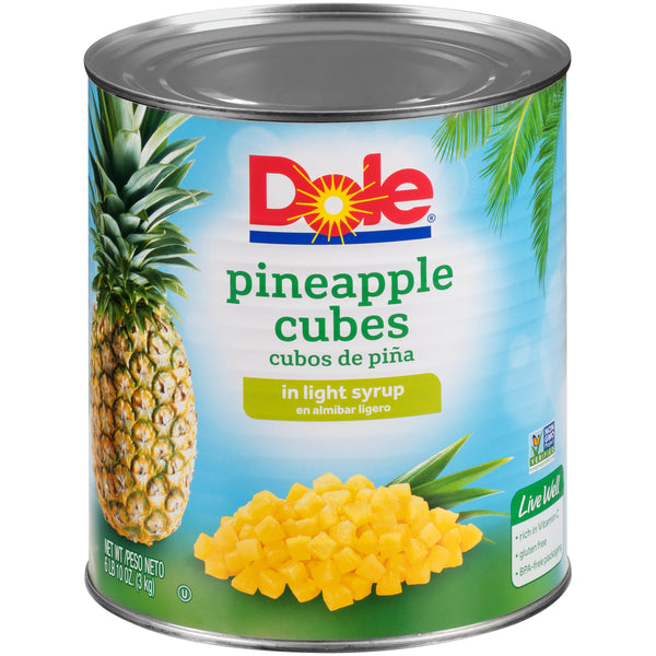 Pineapple Cubes In Light Syrup 106.08 Ounce Size - 6 Per Case.