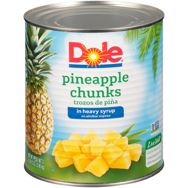 Pineapple Fancy Chunks In Heavy Syrup 106 Ounce Size - 6 Per Case.