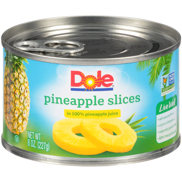 Pineapple Sliced In Juice 8 Ounce Size - 12 Per Case.
