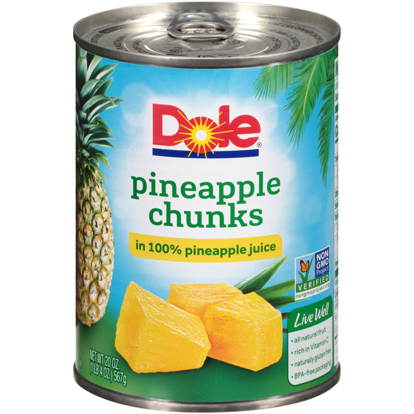Pineapple Chunks In Juice 20 Ounce Size - 12 Per Case.