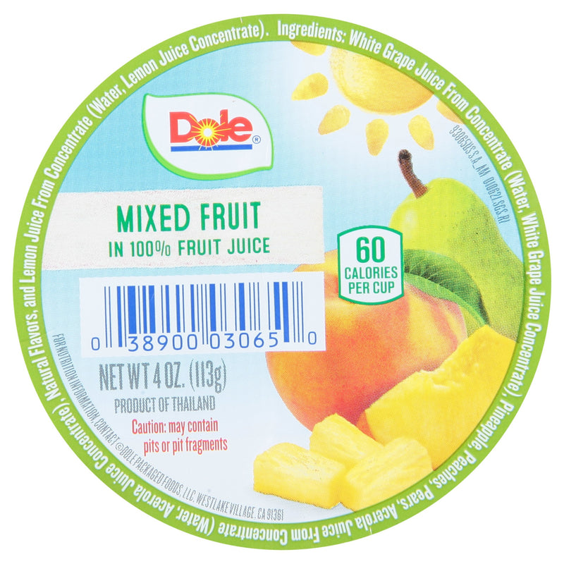 Mixed Fruit In Juice 4 Ounce Size - 36 Per Case.