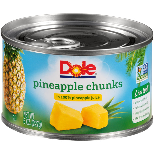 Pineapple Chunks In Juice 8 Ounce Size - 12 Per Case.