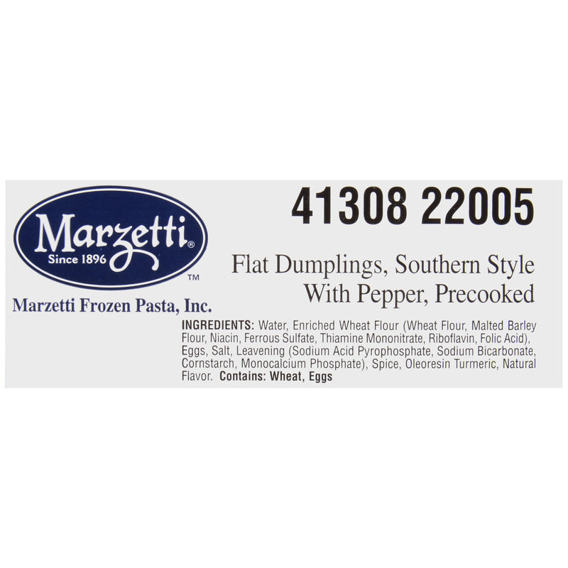 Marzetti Frozen Pasta Southern Style Flat Dumpling With Pepper 3 Pound Each - 6 Per Case.