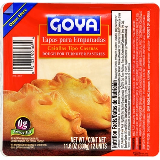 Goya Tapa/Empanada Criolla, 11.6 Ounces, 16 per case