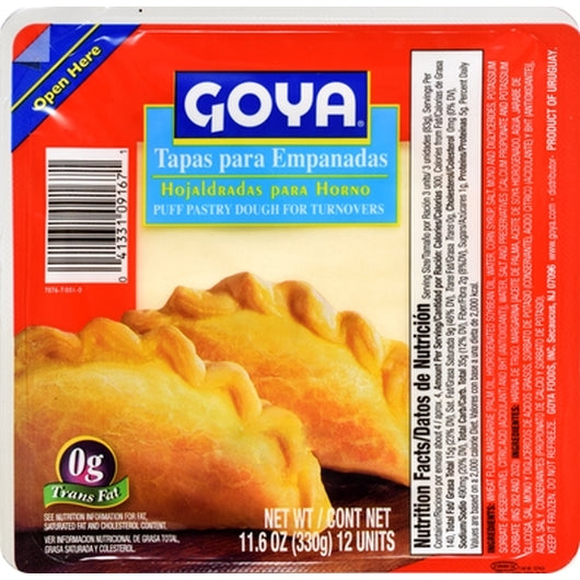 Goya Tapa/Empanada Hojaldrada, 11.6 Ounces, 16 per case