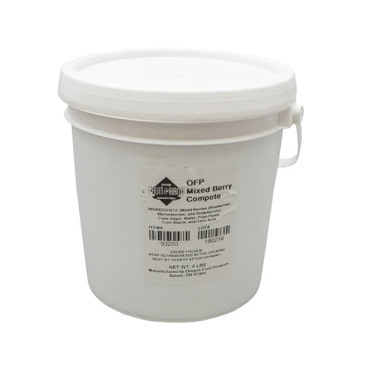 Oregon Fruit Products Mixed Berry Compote 16 Pound Each - 1 Per Case.