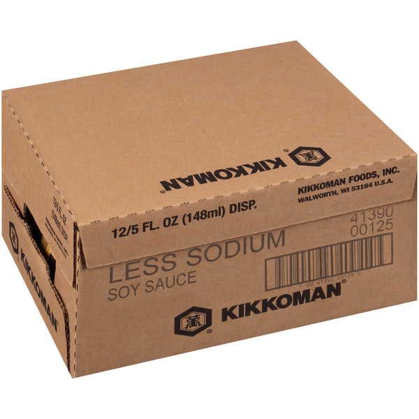 Kikkoman Less Sodium Soy Dispenser 5 Fluid Ounce - 12 Per Case.