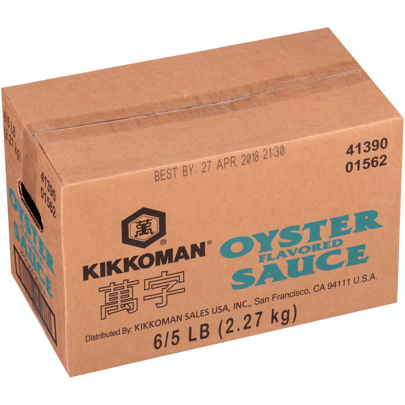 Kikkoman Gluten Free No Preservativesadded Oyster Flavored Sauce (green) 5 Pound Each - 6 Per Case.