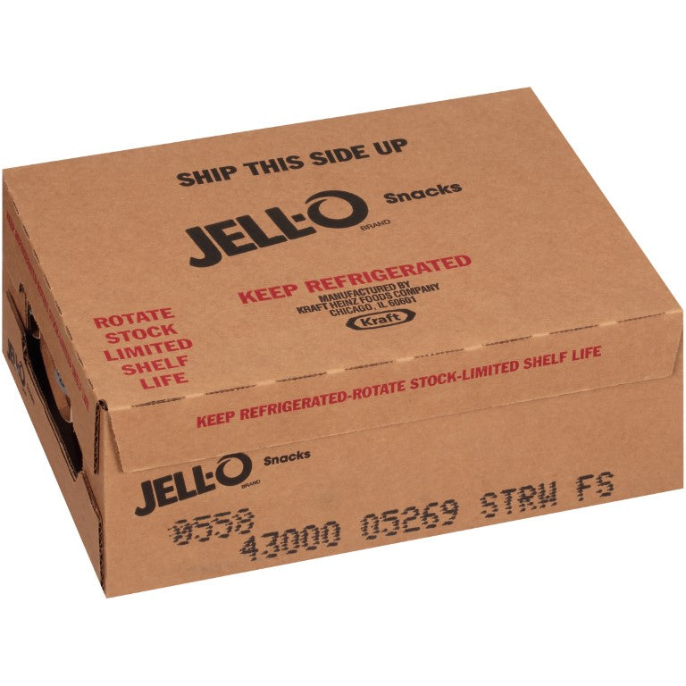 JELL-O Strawberry Gelatin 3.3 Ounce Cups (4/6 Count)