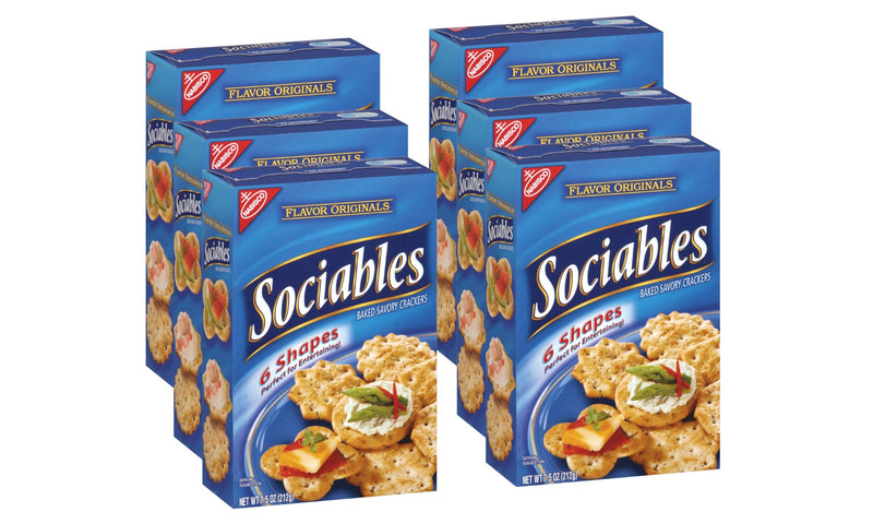 Flavor Originals Sociables Crackers Z 7.5 Ounce Size - 6 Per Case.