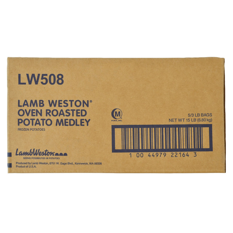 Lamb Weston® Oven Roasted Potato Medley Frozen Potatoes 3 Pound Each - 5 Per Case.