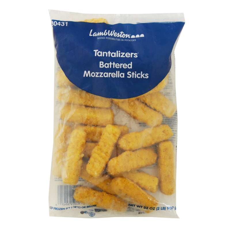 Battered Mozzarella Sticks 2 Pound Each - 6 Per Case.