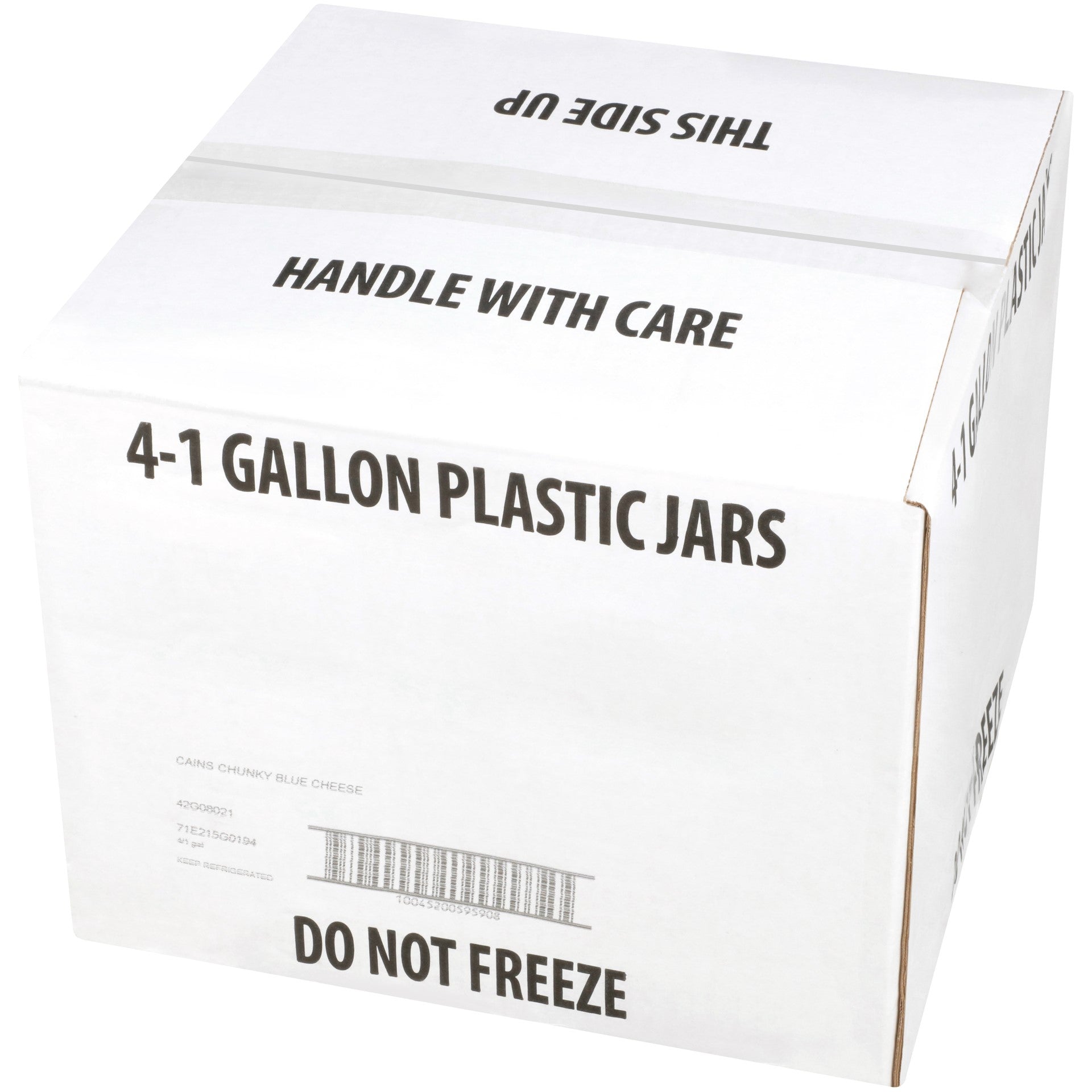 Cains Gal Refrigerated Chunky Blue Cheese Dressing 1 Gallon - 4 Per Case.