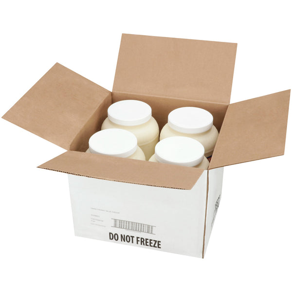 Cains Gal Refrigerated Chunky Blue Cheese Dressing 1 Gallon - 4 Per Case.