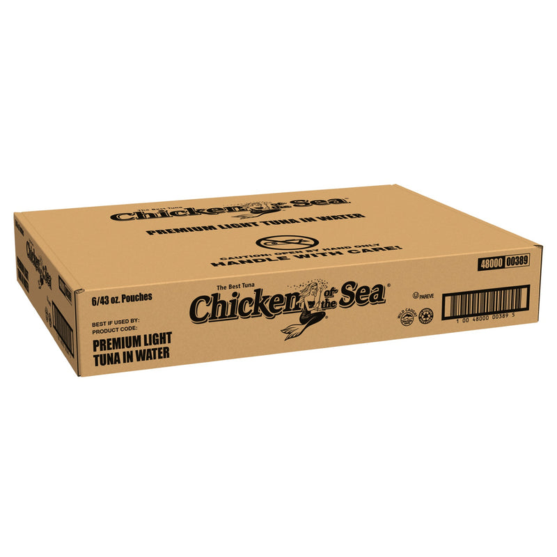 Chicken Of The Sea Premium Wild Caught Lighttuna In Water Non Soy 43 Ounce Size - 6 Per Case.