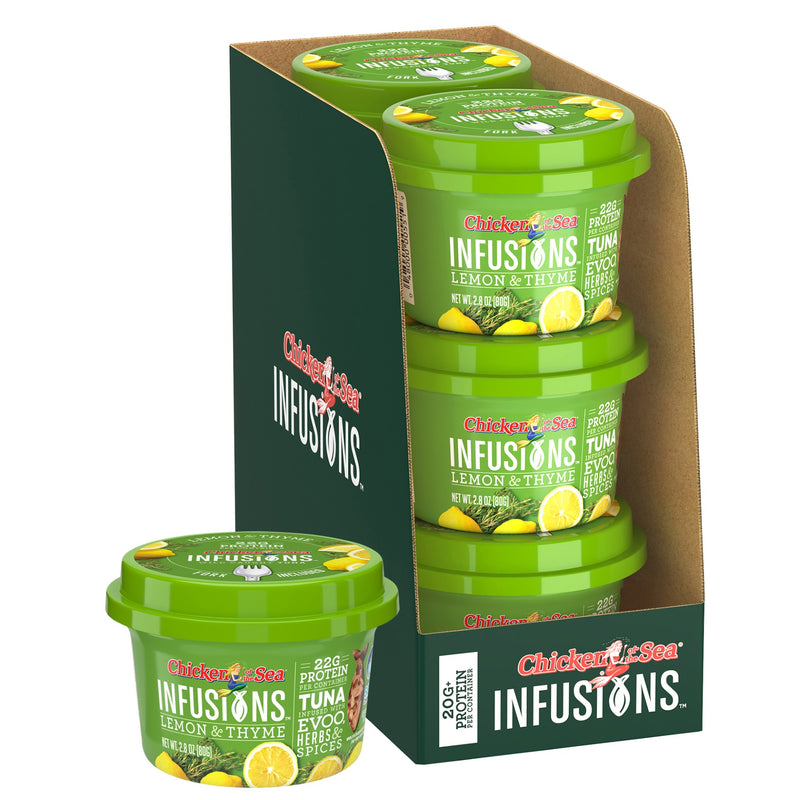 Chicken Of The Sea Infusions Tuna With Lemon& Thyme 2.8 Ounce Size - 6 Per Case.