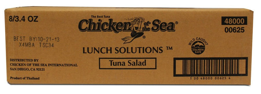 Chicken Of The Sea Tuna Salad Cup Low Sodium 3.4 Ounce Size - 8 Per Case.