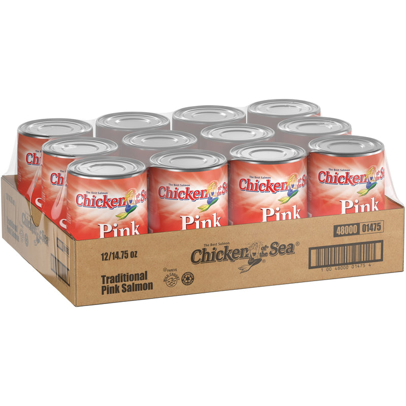 Chicken Of The Sea Pink Salmon 14.75 Ounce Size - 12 Per Case.