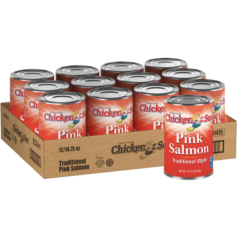 Chicken Of The Sea Pink Salmon 14.75 Ounce Size - 12 Per Case.