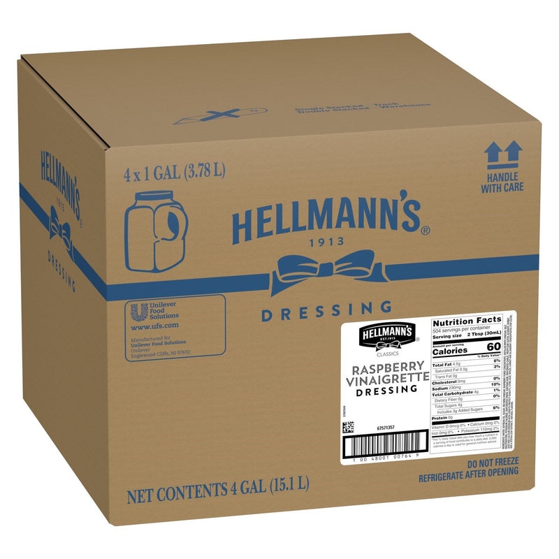 Hellmann's Dressing Raspberry Vinaigrette Ga 8.679 Pound Each - 4 Per Case.