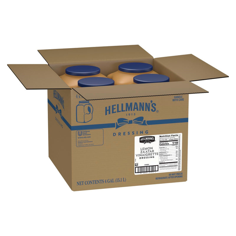 Hellmann's Classics Salad Dressing Jug Lemonzaatar 1 Gallon - 4 Per Case.